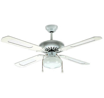 Short Blade Ceiling Fan 952-4C-L WH