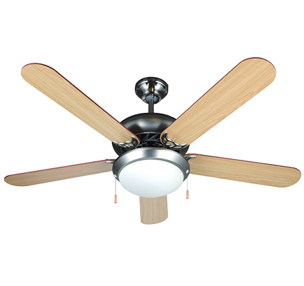 5 Blade Ceiling Fan with Light CF1752-5W KL ST