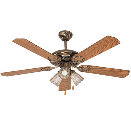 Decorative Ceiling Fan CF1852E-5W-3L AB